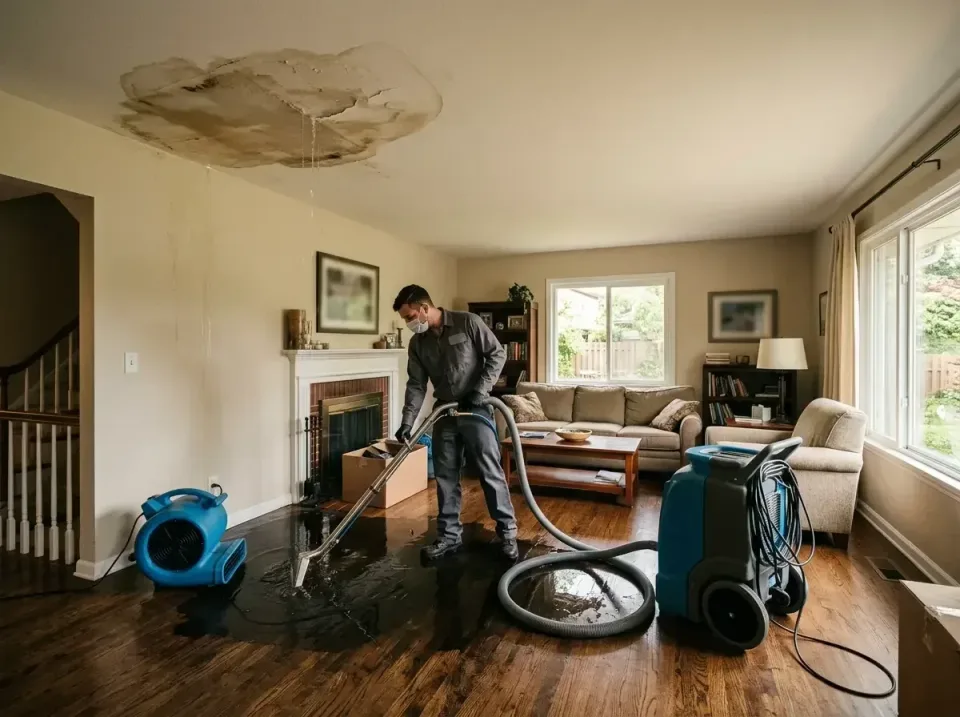 attic-pipe-burst-ceiling-drip-008 — frequently asked questions, Water Damage Restoration & Carpet Care in Bedford, OH